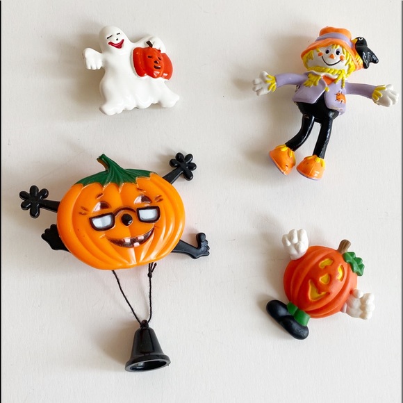 Vintage Halloween Brooches Lot Of 4 - Picture 2 of 14